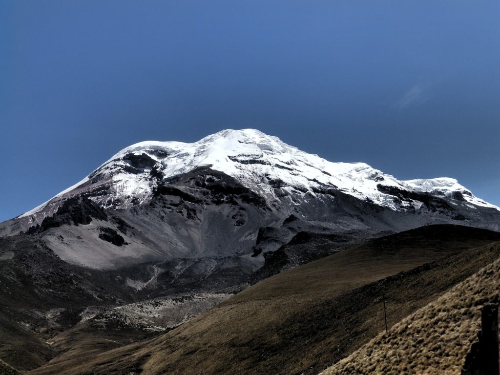 Stay warm when you go on this cool adventure. Best Time To Visit South America Image: A view of Ecuador's Chimborazo Mountain.